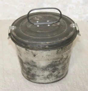 Vintage Tin Steamed Pudding Mold With Locking Lid Fluted  Made In Germany - Picture 1 of 12