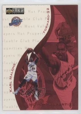 1997-98 Upper Deck Collector's Choice Hot Properties Karl Malone #382 HOF - Image 1 of 2