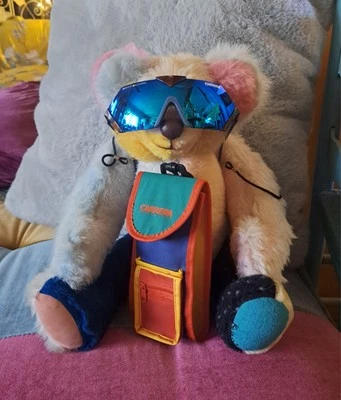 Vtg 80s Carrera Sunglasses And Case 5514 Blue Mirror Lenses Graphite Multi Layer - Image 1 of 4