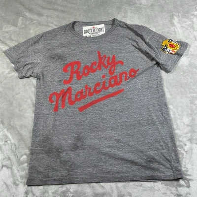 Camisa Roots Of Fight Rocky Marciano Para Hombre Gris Mediano Brockton 52 Bloodlines Foto 1 de 4