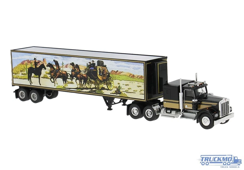 Brekina Kenworth W900 autoarticolato per valigia nero 86255 - Immagine 1 di 1