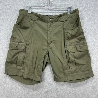 Pantalones Cortos Duluth Trading Hombres Grandes Verdes Secos Sobre la Mosca FLEX Carga Trabajo Senderismo Campamento Foto 1 de 4