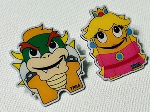 Amazon Employee - Bowser & Peach - Super Mario -  Peccy Pin TPA4 - Lot Of 2 - Picture 1 of 3
