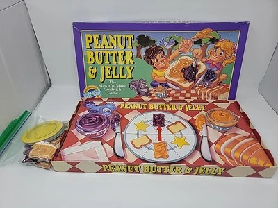 Parker Brothers 1993 Peanut Butter & Jelly Game Make Your Own Sandwich No Manual - Image 1 of 4
