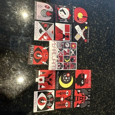 Sealed Pearl Jam sevens 7 inch vinyl box set And Complete Set Of Promo Postcards - Image 1 of 4