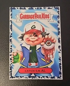 Bruised Splatter Parallel Garbage Pail Kids We Hate The 90's Catch 'Em Al 6b - Picture 1 of 7
