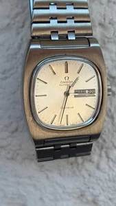 Omega Geneve Automatico 1972 TV Big Size Bracciale 166 0191 Cal 1022 Day Date - Imagen 1 de 12