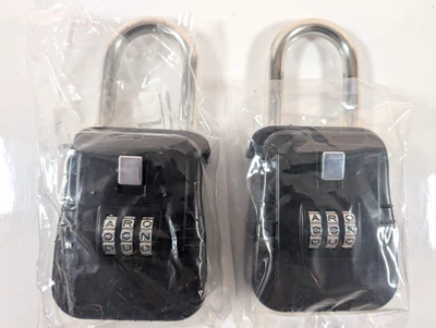 2 -True Power  Security Key Safe Combination Lock Boxes with Door Hanger - Image 1 of 4