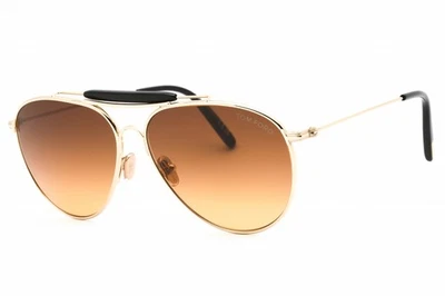 TOM FORD TF0995-32E-59  Sunglasses Size 59mm 145mm 14mm gold Men NEW - Image 1 of 4