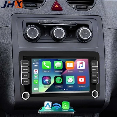 For VW caddy 2003-2015 Android 15 Apple Carplay Car Radio Stereo GPS BT Wifi FM - Image 1 of 4