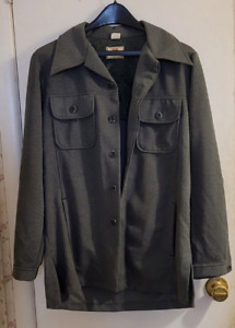 Vintage LEVIS Panatela Mens Sport/Suit Jacket/Blazer/Shirt;Pockets;Charcoal Gray