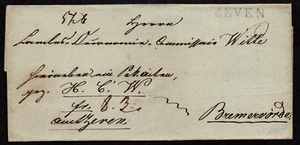 $ German Stampless Cover, Zeven (31mm) - Bild 1 von 2