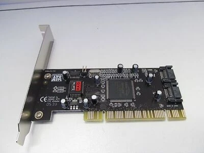 SATA RAID Controller Card SD-SATA150R 2 x Port SATA RAID PCI Silicon chip set - Image 1 of 4