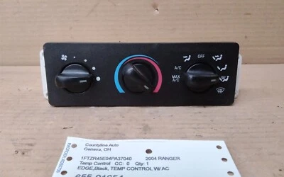 Ford Ranger Edge 2004 control de temperatura con aire acondicionado                      Foto 1 de 4