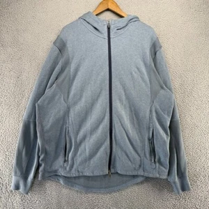 Jordan Sweatshirt Men's 3XL Blue Full Zip Hoodie Modern Fleece Jacket Jumpman - Picture 1 of 11