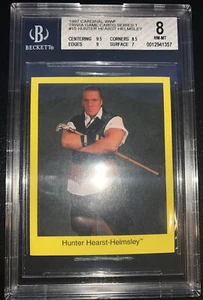 1997 Cardinal WWF Hunter Hearst-Helmsley (Triple H) Tarjeta de Trivia BGS 8.0 WWE WCW - Imagen 1 de 4