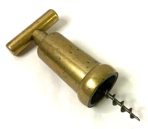 Rare vintage Italian Brass Closed Barrel Corkscrew - Picture 1 of 6