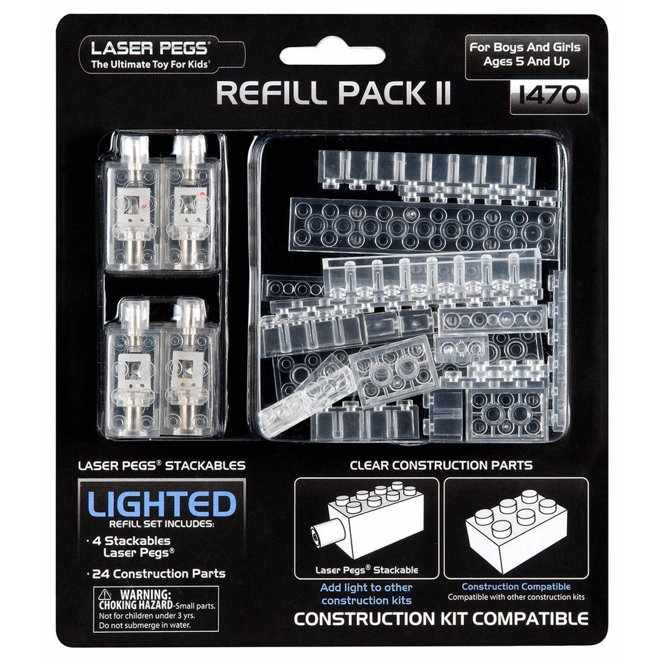 Lighted Set Laser Pegs Refill 1470 1170compatible Lego
