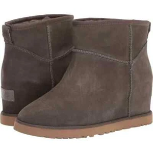 UGG® AUSTRALIA CLÁSICAS MUJER MINI PIZARRA CUÑA BOTAS UK 5 EUR 38 EE. UU. 7 RRP £190 - Imagen 1 de 23