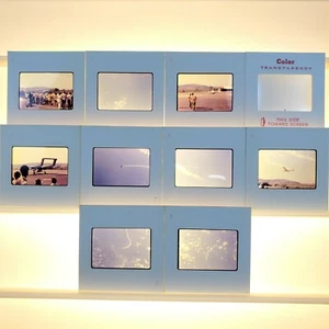 Lot (10) Kleinbilddias: 1971 Flugshow, Flugzeuge, Jets, Flugzeuge, Fliegen, Fotos - Bild 1 von 6