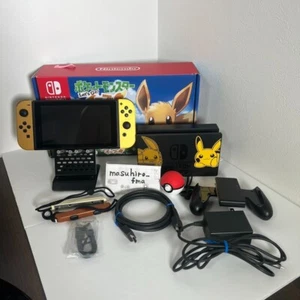 Nintendo Switch Pokemon Let's Go! Eevee Set Limited Console Joy-Con NTSC-J Japan - Picture 1 of 12