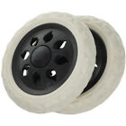 2 Furniture Casters Heavy Duty Rubber Wheels Suitcase Replacements
