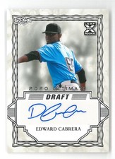 2020 Leaf Ultimate Draft EDWARD CABRERA #BA-EC1 ~ Auto Rookie RC