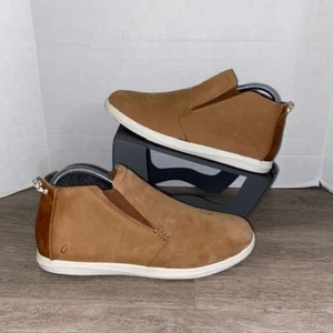 Olukai Hawai'iloa Manu Hope Ankle Boots Womens Size 9 Brown Leather Waterproof - Picture 1 of 8