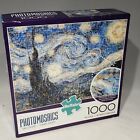 Buffalo Photomosaics Van Gogh Starry Night 1000 Piece Jigsaw Puzzle Complete