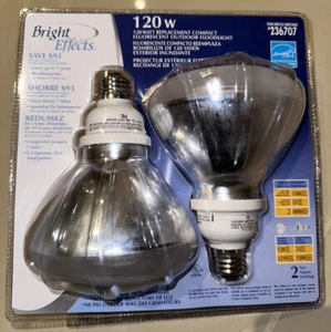 Bright Effects 2 Pack 120 W Replacement LBP23PAR2 Compact Florescent Bulb - NEW - Picture 1 of 3