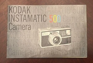 Kodak Instamatic 500 Camera 1970s Original Manual - Picture 1 of 6