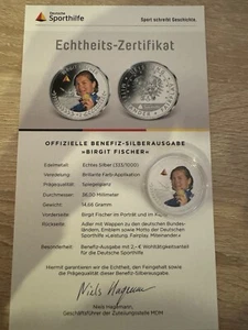 Deutsche Sporthilfe Münze DFB in Kapsel , Silberausgabe 333/1000 - Bild 1 von 1