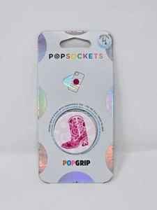 PopSockets PopGrip Swap Top Phone Grip Stand Let’s Go Girls Pink Boot - Picture 1 of 2