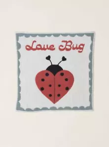 Barefoot Dreams Cozychic Love Bug Empfangsdecke weich im Griff - Bild 1 von 5