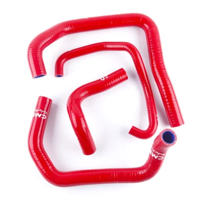 Red For 2005 2006 Kawasaki Ninja ZX6R ZX636C Silicone Radiator Coolant Hose Kit - Image 1 of 4