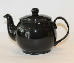 Teekanne Dandy Lines by DATA klein schwarz 0,5 Liter Fine Bone China Porzellan - Bild 1 von 1