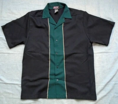 Camisa de Bowling Hilton Vintage Años 90 Para Hombre Mediana Hecha en EE. UU. Foto 1 de 4