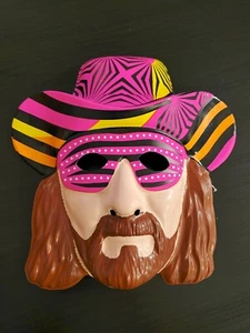 WWF Macho Man Randy Savage De Colección Halloween Máscara Rubíes 1991 WWE Lucha libre de lote antiguo - Imagen 1 de 2