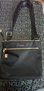 Tumi Organizer Black Travel Bag Crossbody shoulder Bag - Picture 1 of 6