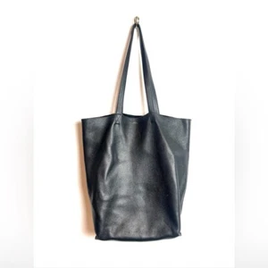 A.P.C. Cabas Maiko Beuteltasche schwarz Leder - Bild 1 von 14