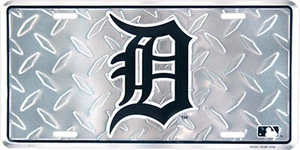 Detroit Tigers diamond background license plate - Picture 1 of 1