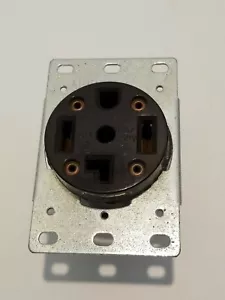 SLATER 1108-0063 DRYER FEMALE RECEPTACLE OUTLET 30 AMP 125/250 VAC - Picture 1 of 6