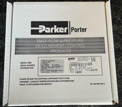Parker Porter Digital Mass Flow Controller controller 201-FKHSECAA NEW 201 - Image 1 of 2