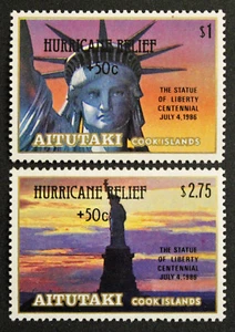 Timbre AITUTAKI - Yvert et Tellier n°439 et 440 n** Mnh (Cyn31) Stamp - Picture 1 of 1