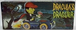 Vintage 1964 Aurora Plastic Model Kit Monster Dracula's Dragster Minty Box Only  - Picture 1 of 5