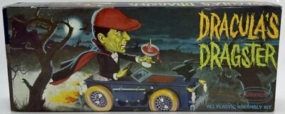 Vintage 1964 Aurora Plastic Model Kit Monster Dracula's Dragster Minty Box Only  - Image 1 of 4