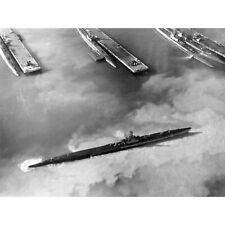 War WWII USA Navy Submarine Midway Atoll 1945 Photo Large Wall Art Print 18X24