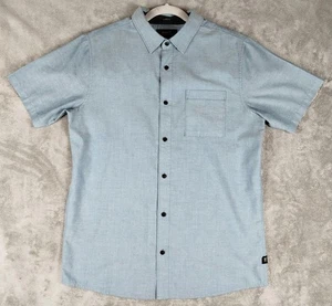 Roark Classic Fit Button Shirt Woven Kurzarm Blau Herren Medium Freizeit Logo - Bild 1 von 12
