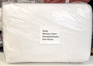 Sealy Memory Foam Bed One Standard Pillow White - Picture 1 of 6