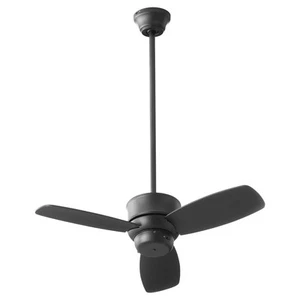 GUSTO 32" 3-Blade Ceiling Fan MATTE BLACK NEW Quorum 32323-59 - Picture 1 of 4